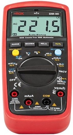 Мультиметр цифровой RGK DM-30 с поверкой [779654]