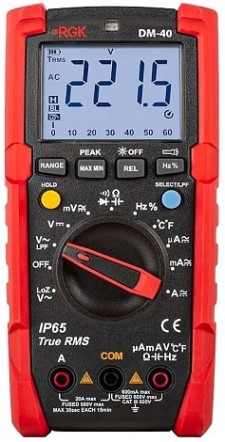 Мультиметр цифровой RGK DM-40 [776431]