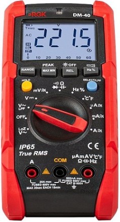 Мультиметр цифровой RGK DM-40 с поверкой [779661]