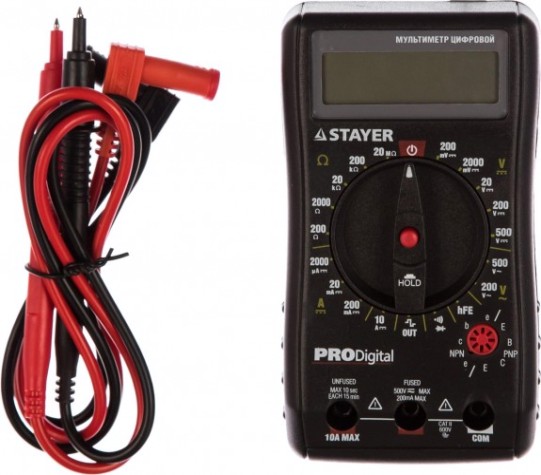 Мультиметр цифровой STAYER PRODigital "professional" [45310]