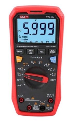 Мультиметр цифровой UNI-T UT61D+ профессиональный [13-0093]