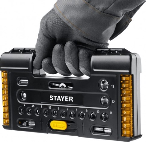 Набор инструментов STAYER AUTO 57 универсальный 57 предм. [27760-H57]