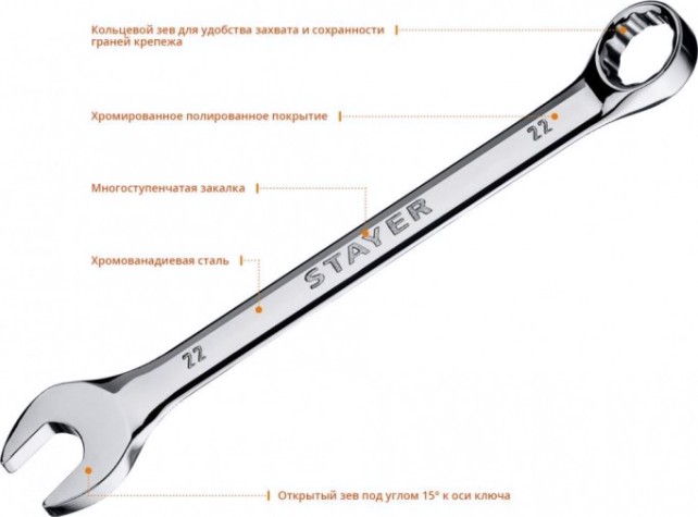 Набор ключей STAYER HERCULES гаечных универсальный 47 шт, 6-32 мм, [27082-H47]