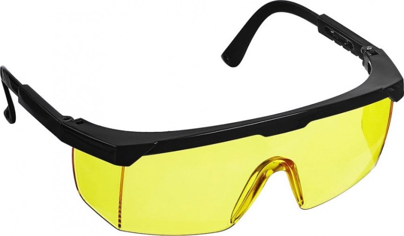 Очки защитные STAYER OPTIMA желтые, открытого типа, регулируемые дужки [2-110453_z01]