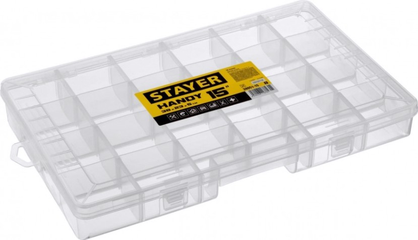 Органайзер STAYER HANDY-15 пластиковый, [38051-15_z01]