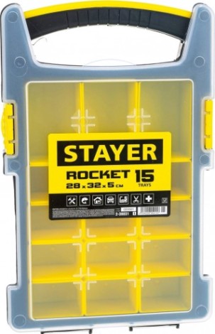Органайзер STAYER ROCKET-15 пластиковый, [2-38031_z01]