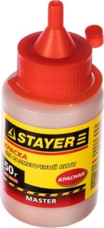Отбивка STAYER STAYER краска для разметочных шнуров, красная, 50г [0640-2_z01]