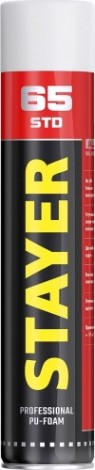 Пена монтажная STAYER STD 65 стандарт, всесезонная (0,75 л) [41134]