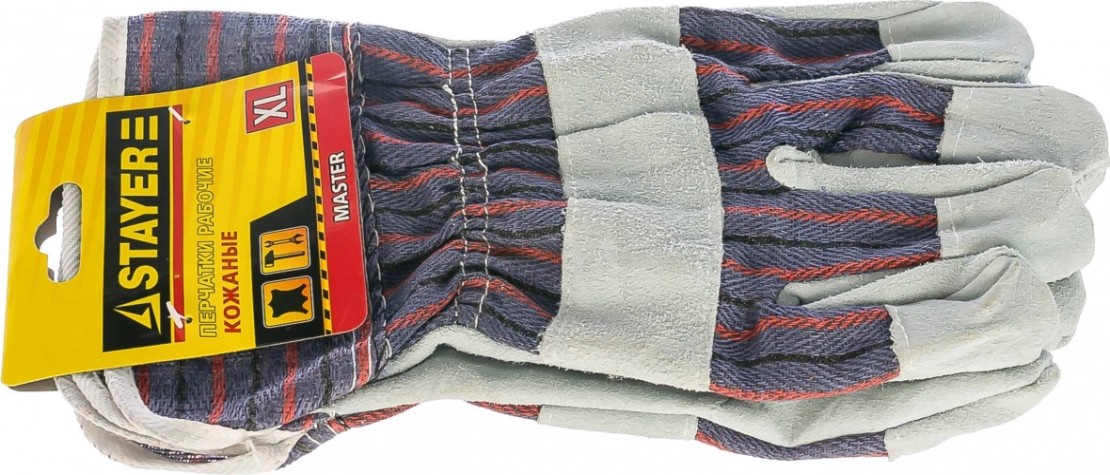 Перчатки комбинированные STAYER MASTER XL [1130-XL]