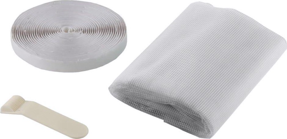 Противомоскитная сетка STAYER COMFORT для окна с крепежной лентой белая ПЭТ 12480-11-13 [12480-11-13]