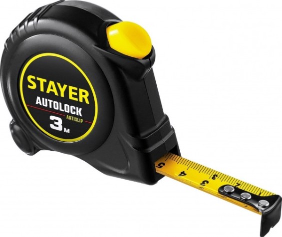 Рулетка STAYER АutoLock 3 / 16мм с автостопом [2-34126-03-16_z02]