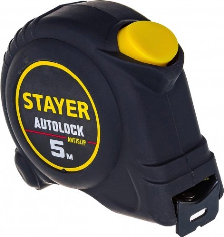 Рулетка STAYER АutoLock 5 / 25мм с автостопом [2-34126-05-25_z02]