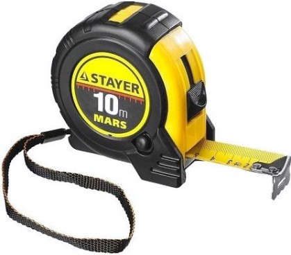 Рулетка STAYER "MARS" 10.0 м Рулетка STAYER "MARS" 10.0 м