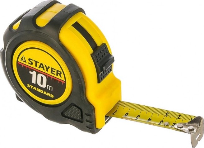 Рулетка STAYER "TopTape" 10.0 м [34025-10_z01]