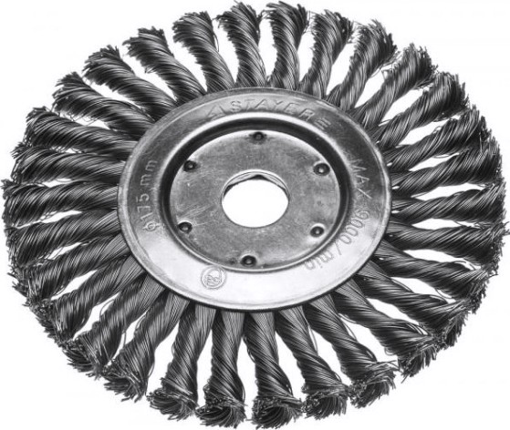 Щетка для УШМ STAYER дисковая 175х22 мм 35190-175 [35190-175]