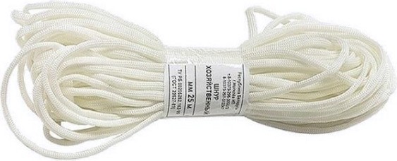 Шнур СИБРТЕХ D 5 мм, L 25 м, полиэфирный [93823]