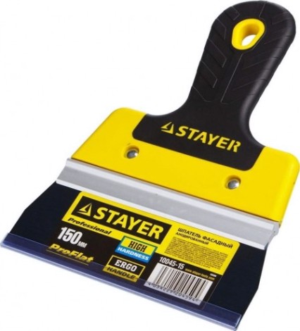 Шпатель фасадный STAYER "PROFESSIONAL" 150 мм, полотно анодированное 10045-15 [10045-15]