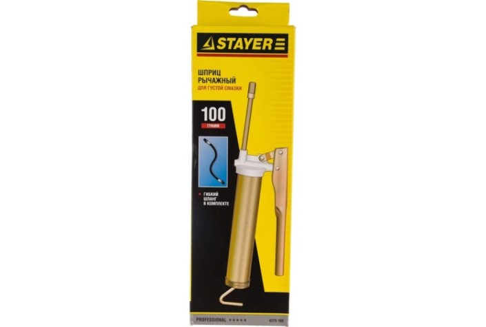 Шприц автомобильный STAYER MASTER металлический, 100 гр [4315-100]