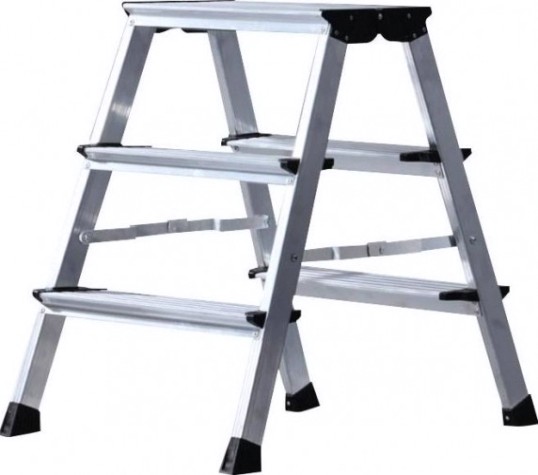 Складная подставка KRAUSE TREPPO 2x3 двухсторонняя, широкие ступени [126030]
