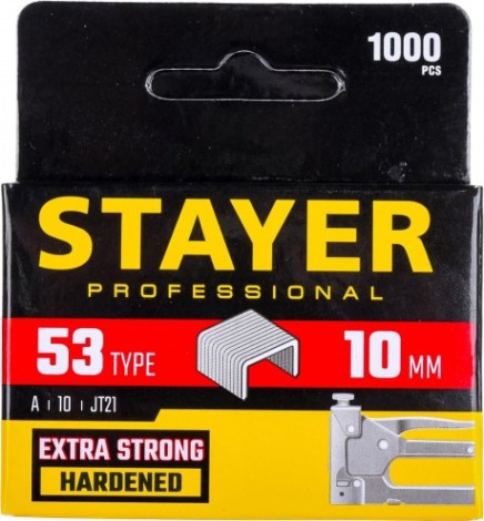 Скоба STAYER MASTER 10 мм для степлера тонкие тип 53, 1000 шт [3159-10_z02]