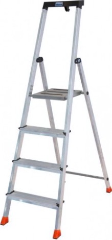 Стремянка алюминиевая KRAUSE MONTO SAFETY 4 ступени [128942]