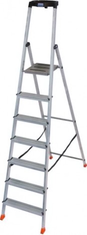 Стремянка алюминиевая KRAUSE MONTO SAFETY 7 ступеней [128973]