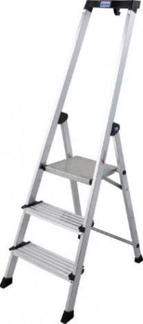 Стремянка алюминиевая KRAUSE MONTO SAFETY PLUSLINE 3 ступени [127914]
