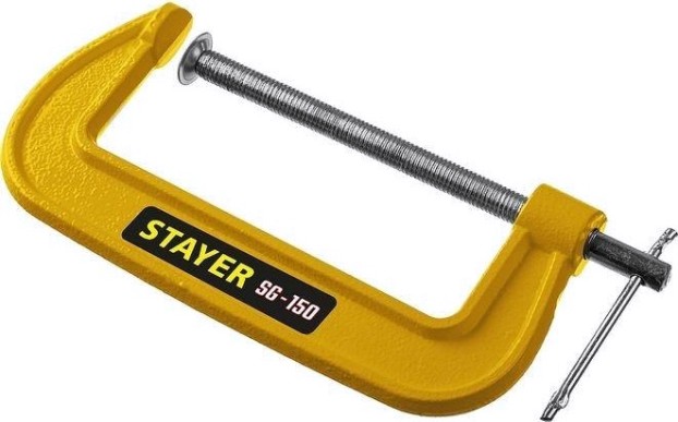 Струбцина G-образная STAYER SG-150 тип g 150 мм, [3215-150]
