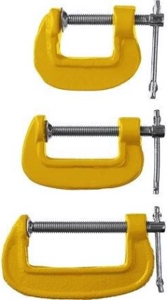 Струбцина G-образная STAYER SG-3 набор тип g 25-50-75 мм, [3212-H3_z03]
