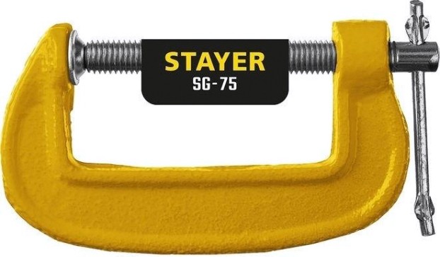 Струбцина G-образная STAYER SG-75 тип g 75 мм,