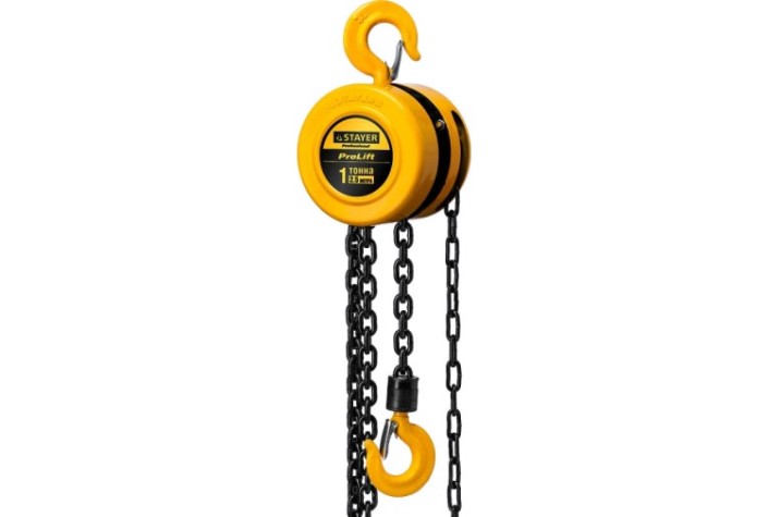 Таль цепная шестеренная STAYER PROLift profi 4308-1, 1т / 2,5м [4308-1_z01]