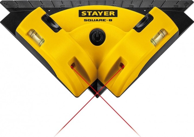 Угольник лазерный STAYER SQUARE-8 для кафеля [34928]