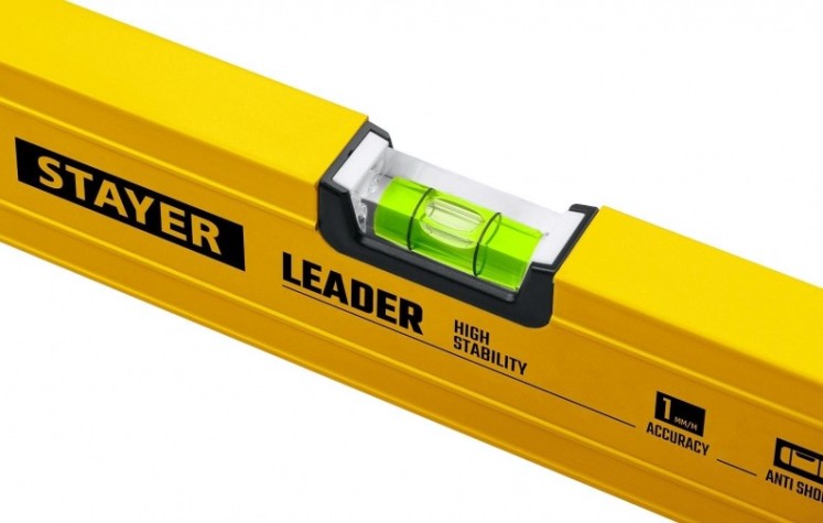 Уровень строительный STAYER LEADER фрезерованный 1000 мм [3466-100_z01]