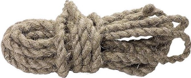 Веревка СИБРТЕХ 10 мм, L 10 м, крученая льнопеньковая [94009]