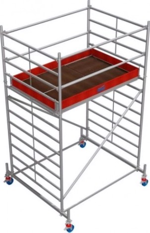 Вышка-тура алюминиевая KRAUSE STABILO 50-2 Н- 4,4 м 735218 [735218]