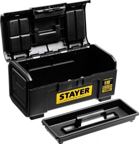 Ящик для инструмента STAYER TOOLBOX-19 пластиковый, professional [38167-19]