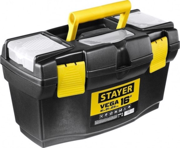 Ящик для инструмента STAYER VEGA-16 пластиковый, [38105-16_z03]
