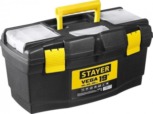 Ящик для инструмента STAYER VEGA-19 пластиковый, [38105-18_z03]