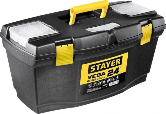 Ящик для инструмента STAYER VEGA-24 пластиковый, [38105-21_z03]