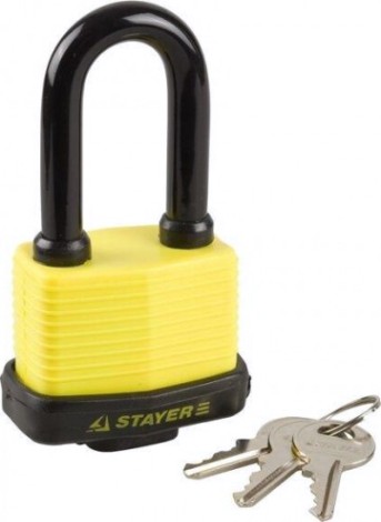 Замок STAYER MASTER навесной, всепогодный, 10мм. L60 мм [37141-50]